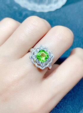 女未镶钳银饰品奢华气质戒指