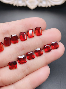 女芬达石榴石裸石橘橙色汽水色