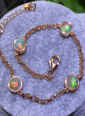 纯银泡泡款手链空托圆形