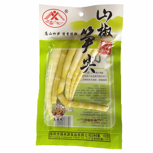 鑫米山椒笋尖100g四川箭笋笋子泡椒味竹笋酸辣泡菜休闲零食小吃 - 图0