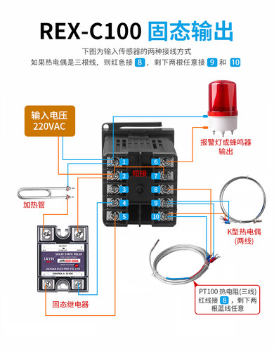 厂家直销REX-C100 C400 C700 C900温控器温度控制器智能温控仪220 - 图2