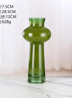 花瓶法式浪漫中古 ins风摆件感水培玻璃花瓶鲜花水养家居装饰