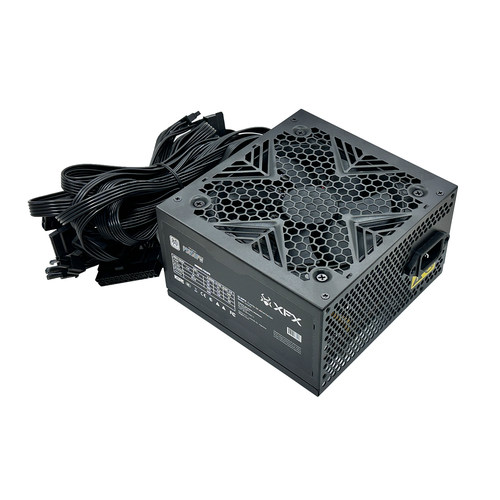 全新主动式宽幅110V-230v台式机额定500W电源 全黑网静音电脑电源 - 图3