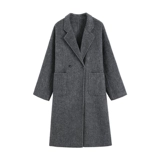 Шерстяное двусторонное шерстяное пальто, в корейском стиле