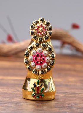 朵玛食子锌铜合金供奉佛前摆件