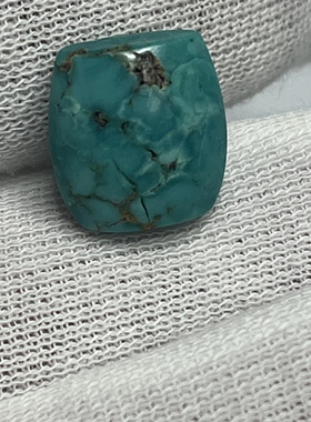 湖北原矿绿松散珠星月金刚菩提佛珠diy配饰 松石珠子铁线珠保真