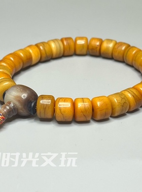 古玩收藏真品 西藏牦牛骨 手串骨头灵骨 藏式念珠佛珠手持 饰品