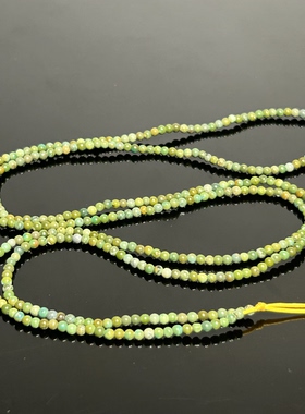 天然菜籽黄绿松石项链女款锁骨链百搭饰品礼物送女友闺蜜生日礼物