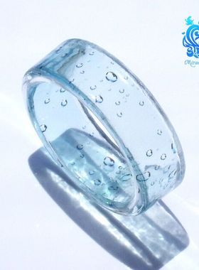 拼邮日本手工雨滴树脂戒指