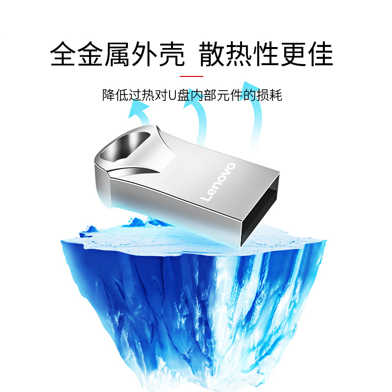 联想(Lenovo)USB3.2车载优盘64g 32gU盘SX770金属商务办公闪存盘 - 图0