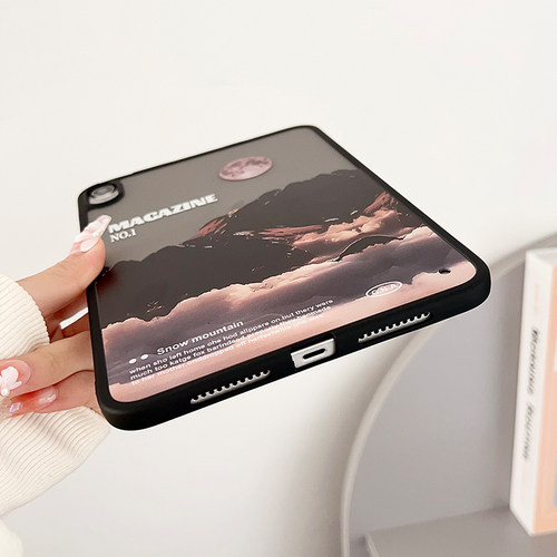 适用ipadair5/6保护套亚克力苹果2024新款pro11防弯第九10代a2696平板硬壳10.2寸磨砂第五六代9.7寸后壳mini7 - 图0