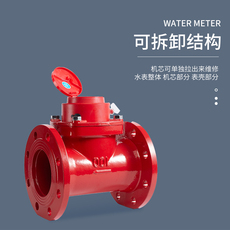 Водосчетчик 宁波总厂牌大口径水平横装立式可拆卸旋翼式热水表lxlc/r宁波水表