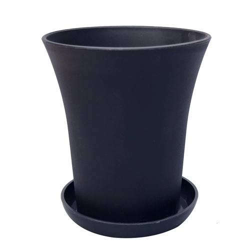 Poly -flesh -Elegant Pot Круглый пластиковый цветочный горшок с высоким уровнем высокого уровня, старый палипот нефритовый вентилятор нефрита Jade Dew Twelen -Colum