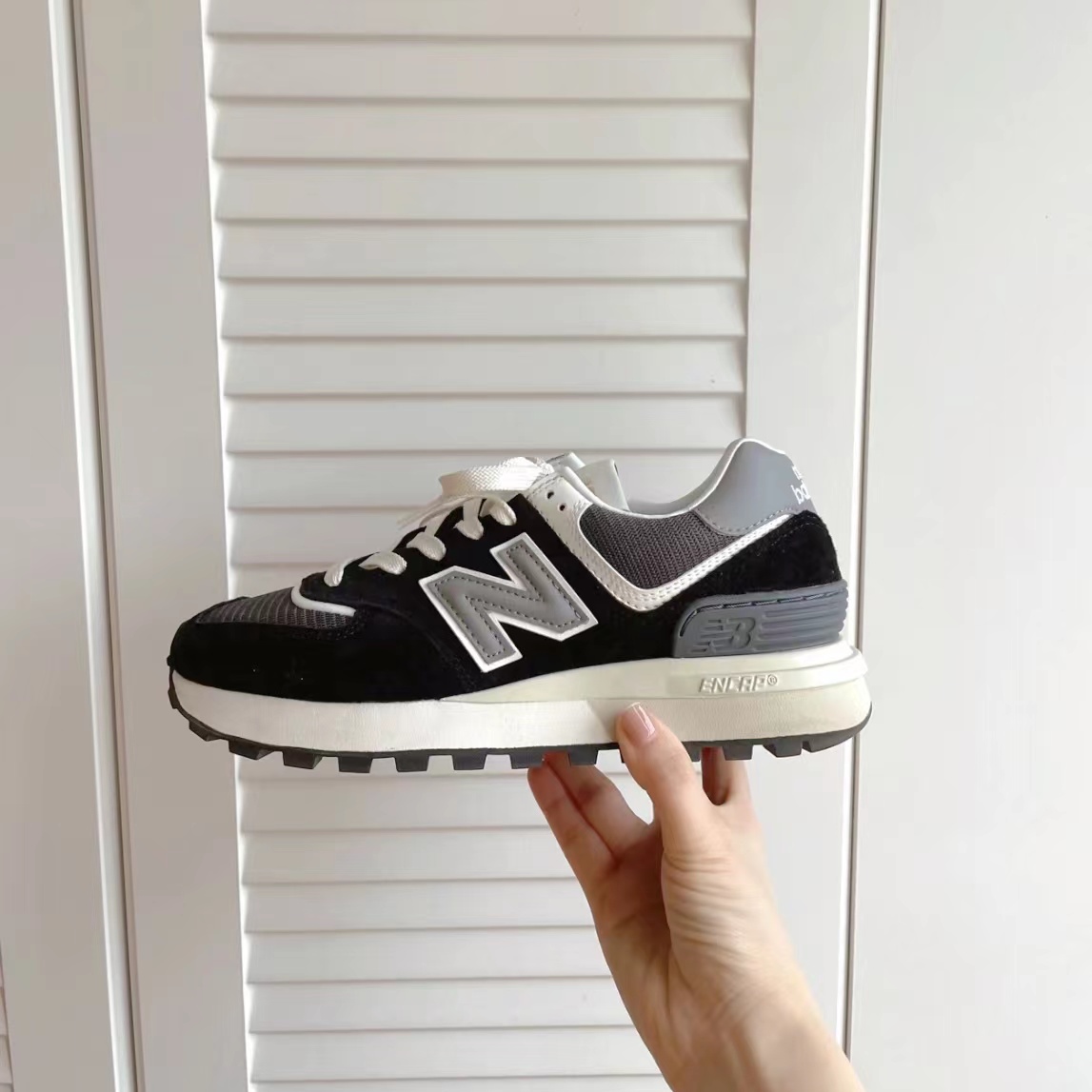 New Balance NB男女同款574LG系列复古耐磨运动休闲鞋U574LGG1-图0