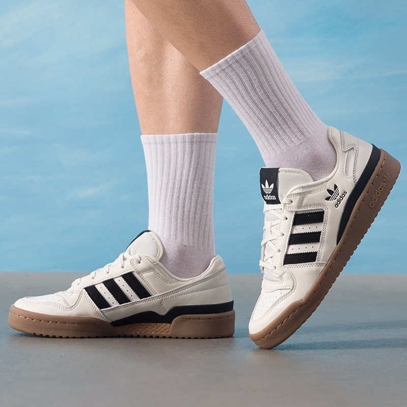 Adidas阿迪达斯三叶草男鞋女鞋2025冬季新款FORUM LOW板鞋JQ0209,淘宝优惠券,粉丝福利购,淘宝优惠卷
