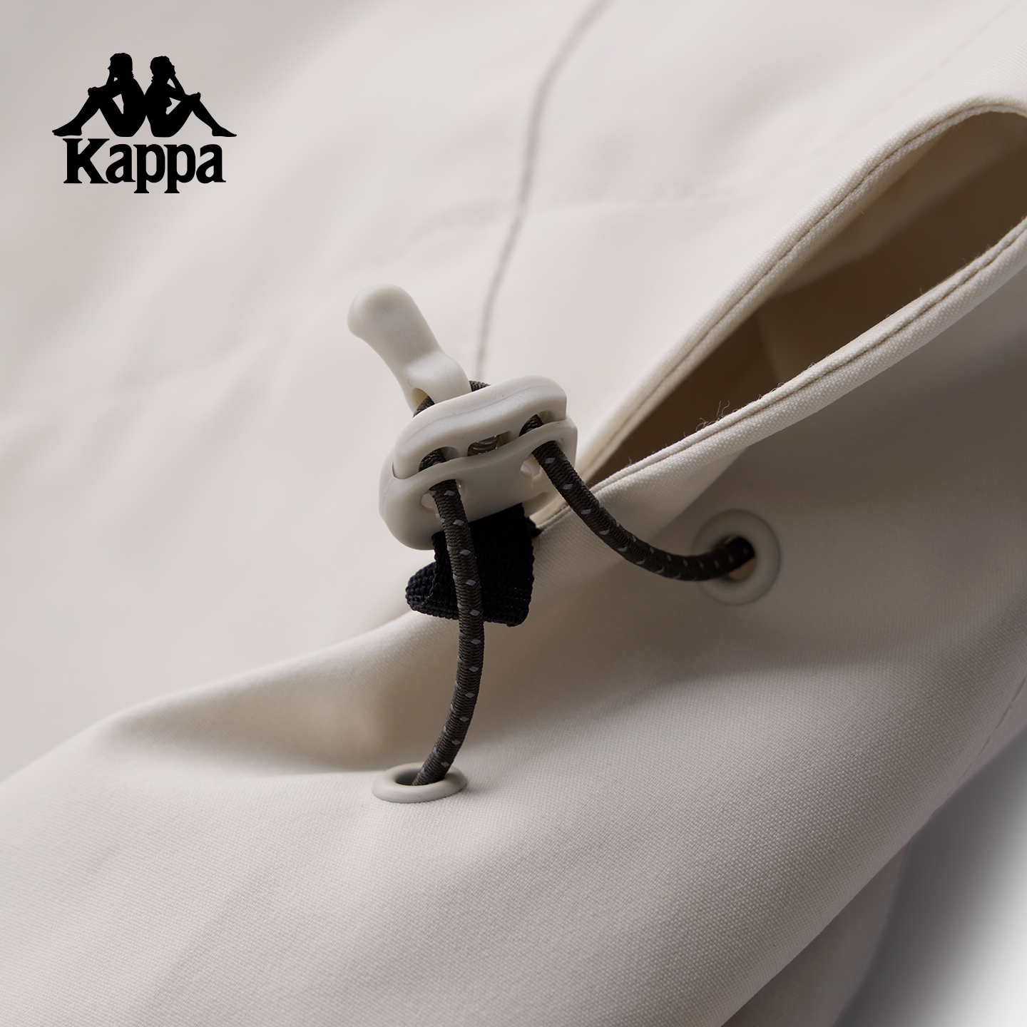 Kappa卡帕女装2025冬季新款简约复古百搭保暖连帽防风衣K0F82FJ82 - 图1