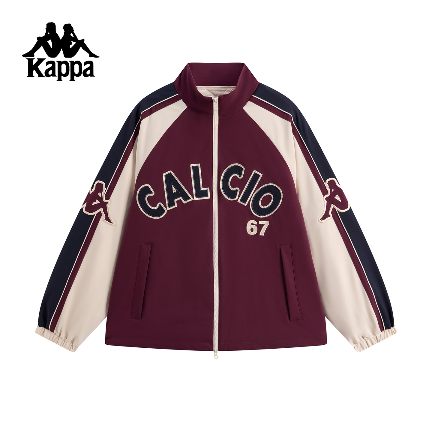 Kappa卡帕男装2026春季新款立领两件套时尚外套休闲棉服K0G12MM02 - 图0