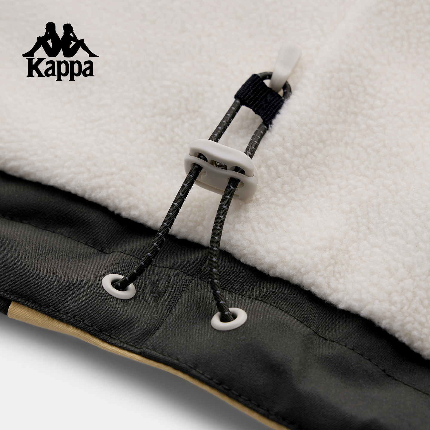 Kappa卡帕女装2025冬季新款简约复古百搭保暖连帽防风衣K0F82FJ82 - 图2