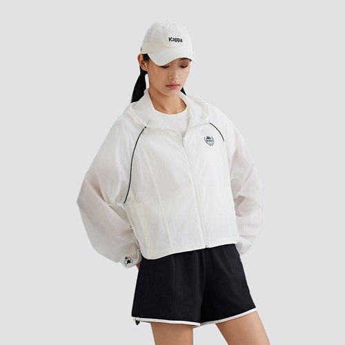 Kappa卡帕女装秋季新款梭织防风防晒防泼水外套K0E62FJ02 - 图0