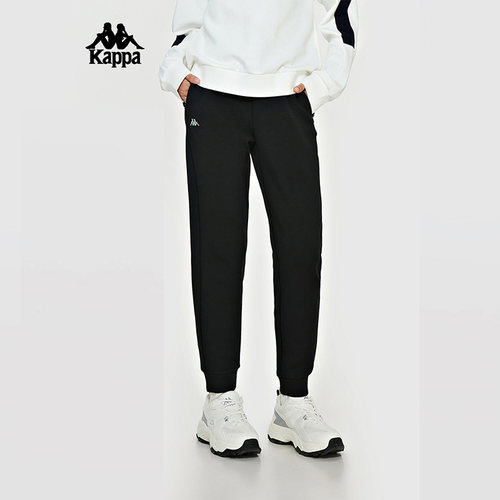 Kappa卡帕女裤冬季新款运动休闲复古简约舒适百搭长裤K0E22AK02 - 图1