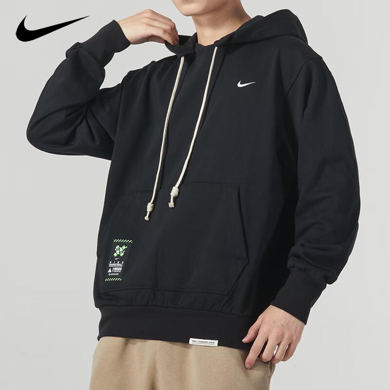 Nike耐克2023冬季新款男舒适运动卫衣套头衫FV4027-010 - 图1