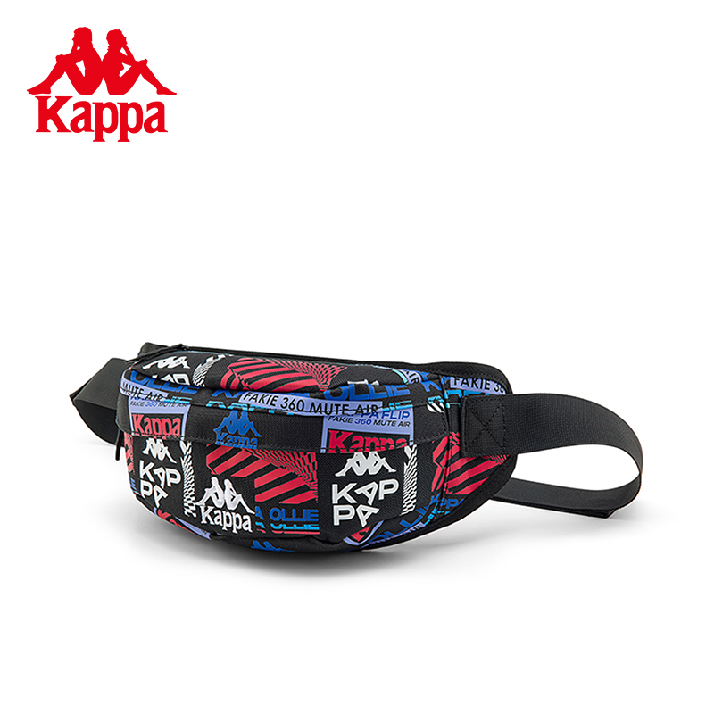 Kappa卡帕男包女包串标小腰包新款单肩包运动休闲斜挎包-图0