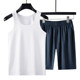 Genuine standard white vest summer men's sleeveless physical training suit base sweat shirt quick-drying exercise elastic running sweat sucking