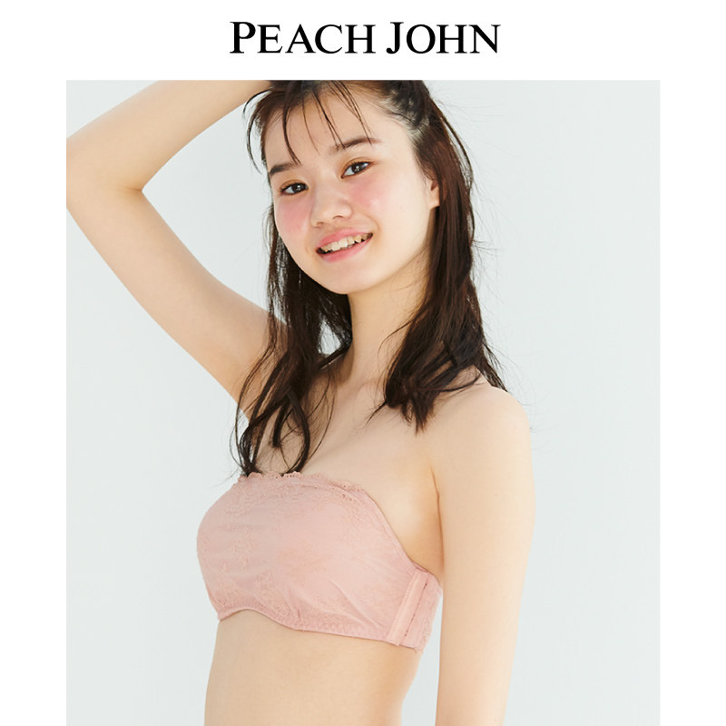 peach john蜜桃派肩带蕾丝安心防滑 蜜桃派文胸