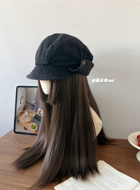 超越同款~多种戴法！日系工装风时髦翻边渔夫帽女复古遮阳盆帽潮