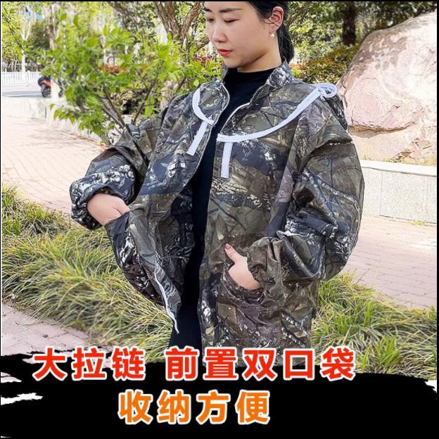 太空帽防蜂服半身对门拉链可拆蜂帽均码蜂衣蜜蜂衣服养蜂专用全套-图1