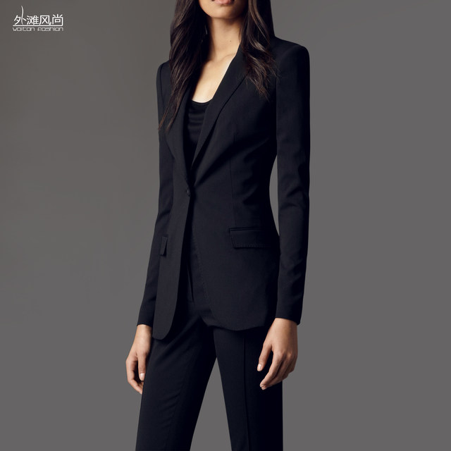 Women's Slim Fit Mid-Length Small Suit Spring Autumn Top Jacket