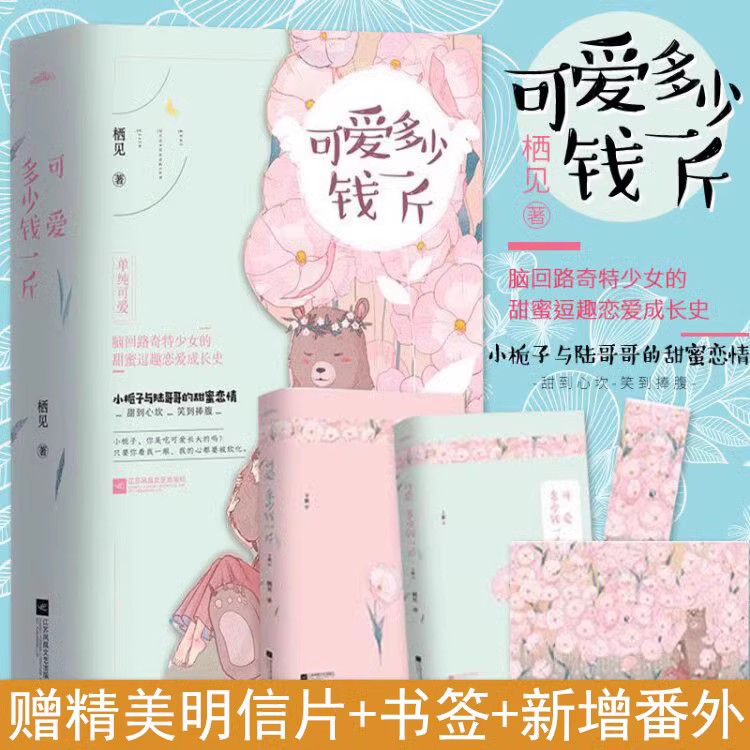 Y赠番外+明信片+书签】可爱多少钱一斤正版小说全套2册 栖见 青春文学都市言情 甜蜜逗趣恋爱成长史 白日梦我 奶油味暗恋悦读纪 - 图0