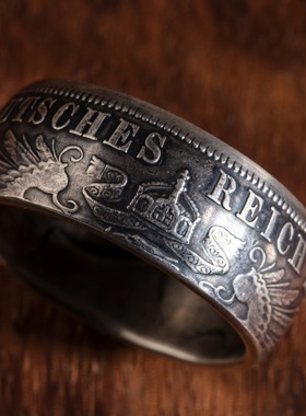 STZ男女老银币露营风原创