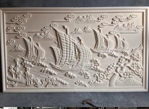 别墅外墙浮雕画窗户浮雕画连窗雕刻画eps泡沫浮雕画外墙装饰画 - 图2