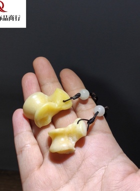 民族风精选男士吊坠挂饰髀石配饰镶嵌个性文玩黑狗牙