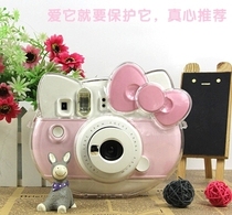 FUJI HELLO KITTY 40 Anniversary Commemorative Prints Standout Camera Transparent Crystal Protective Shell Leather Bag