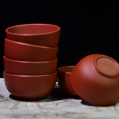 紫砂杯闻香杯品茗杯套装单杯茶道茶艺培训功夫小茶杯品茶杯 - 图1