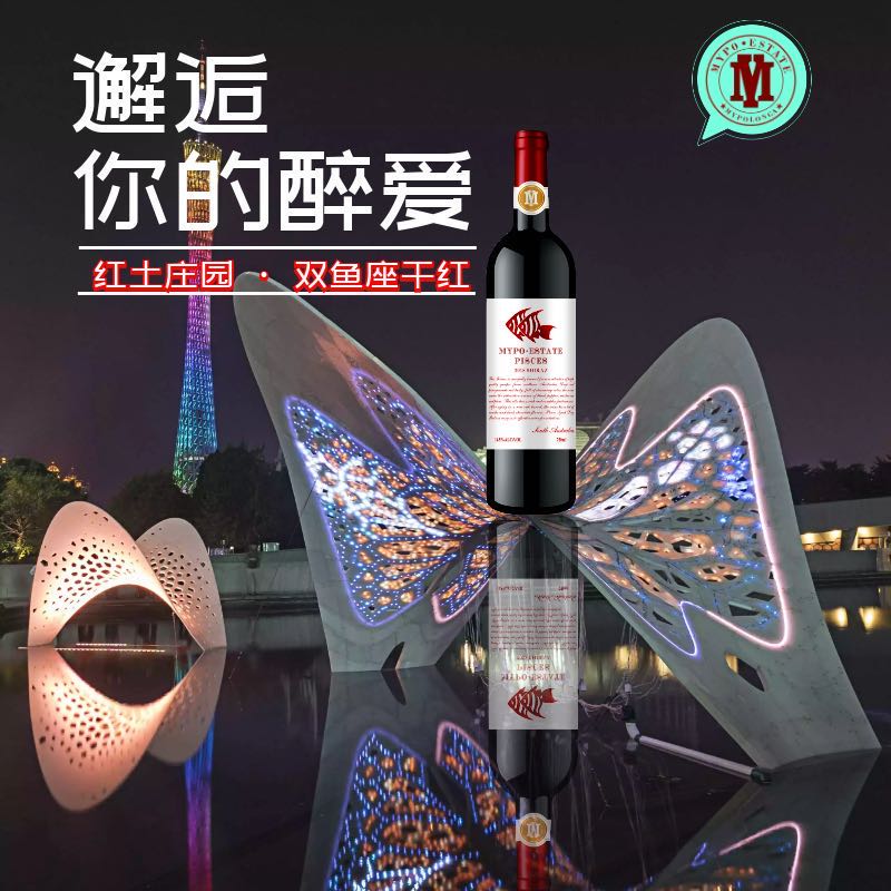 澳大利亚进口精品红土庄园双鱼座干红葡萄酒14.5度红酒西拉子果酒-图1