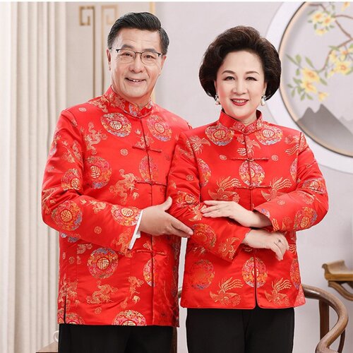 寿星中国风中老年唐装男爷爷奶奶80大寿外套中式老人过寿生日春秋 - 图1