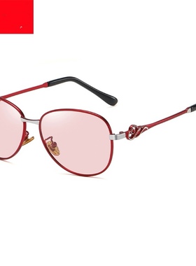 高级感偏光变色太阳眼镜小脸款太阳镜女防紫外线开车墨镜女新款潮