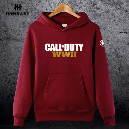 红韩使命召唤二战衣服 套头连帽卫衣游戏周边Call of Duty: WWII - 图0