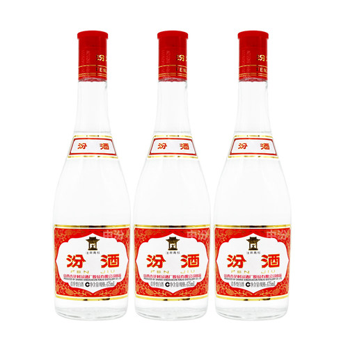 山西杏花村汾酒42度红盖汾475ml*3瓶 玻汾清香型国产白酒 - 图3