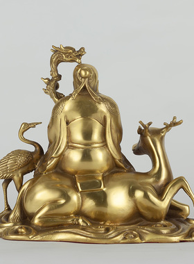 纯铜南极仙翁生日老人礼品寿星公