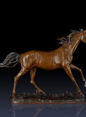 铜马家居客厅办公室商务风工艺品