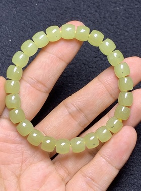 天然和田玉黄玉手串正品保真