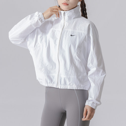 NIKE耐克女装外套2026夏季新款运动服休闲立领梭织夹克上衣 - 图1