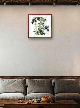 手绘新品竹子图《高风亮节》名家水墨竹子画竹子古风水墨竹子挂画