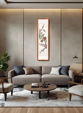 花开富贵画 山茶花挂画 手绘虎皮鹦鹉画 手工牡丹鹦鹉画 遮挡装饰