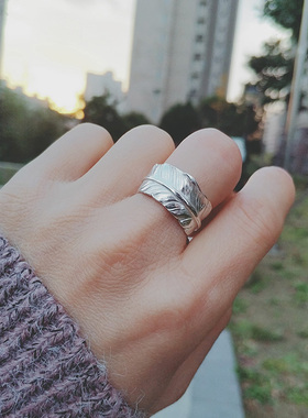 925银高桥吾郎goros同款羽毛戒指