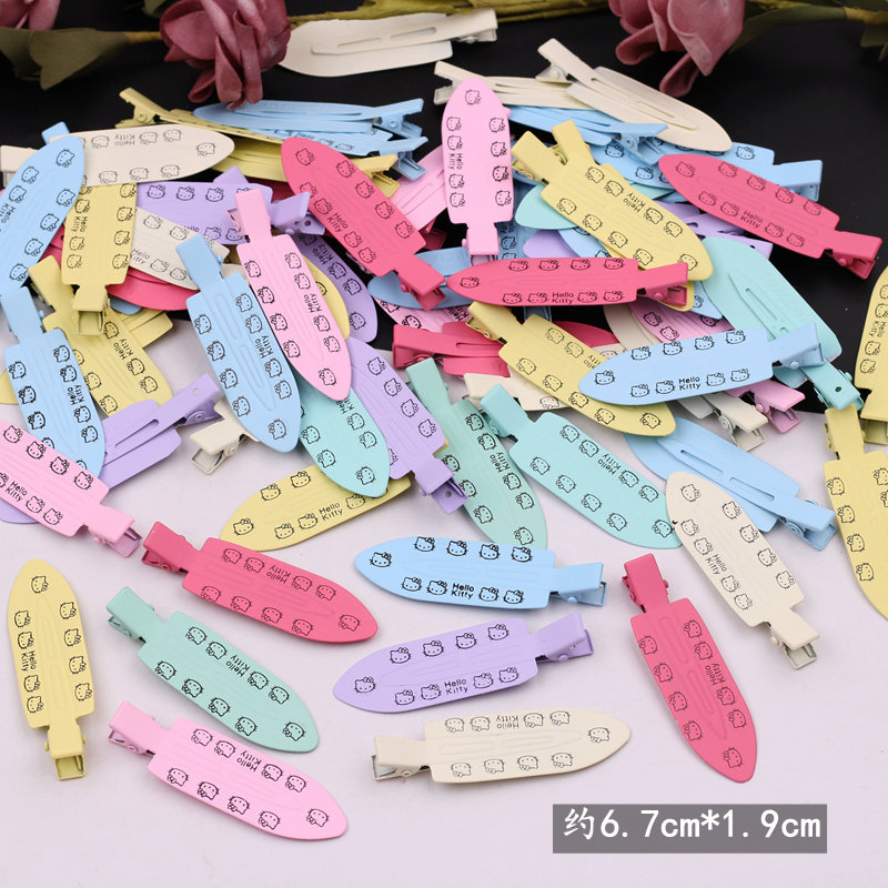 奶油胶发饰材料儿童手工diy糖果色磨砂橡皮漆刘海夹边夹双叉夹子,淘宝优惠券,粉丝福利购,淘宝优惠卷